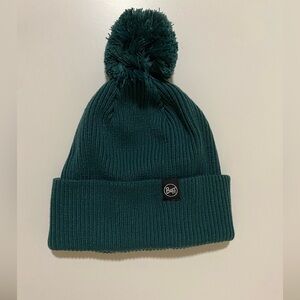 Buff Pom Beanie in Teal Green (Like New)